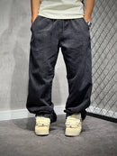 CALÇA BAGGY BASIC STONED BLACK