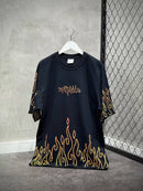CAMISETA TRIPSIDE OVER “FLAME” - PRETA