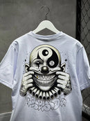 CAMISETA TRIPSIDE OVER “CLOWN SMILE” - BRANCA