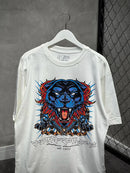 CAMISETA TRIPSIDE OVER “PANTER” - OFF WHITE